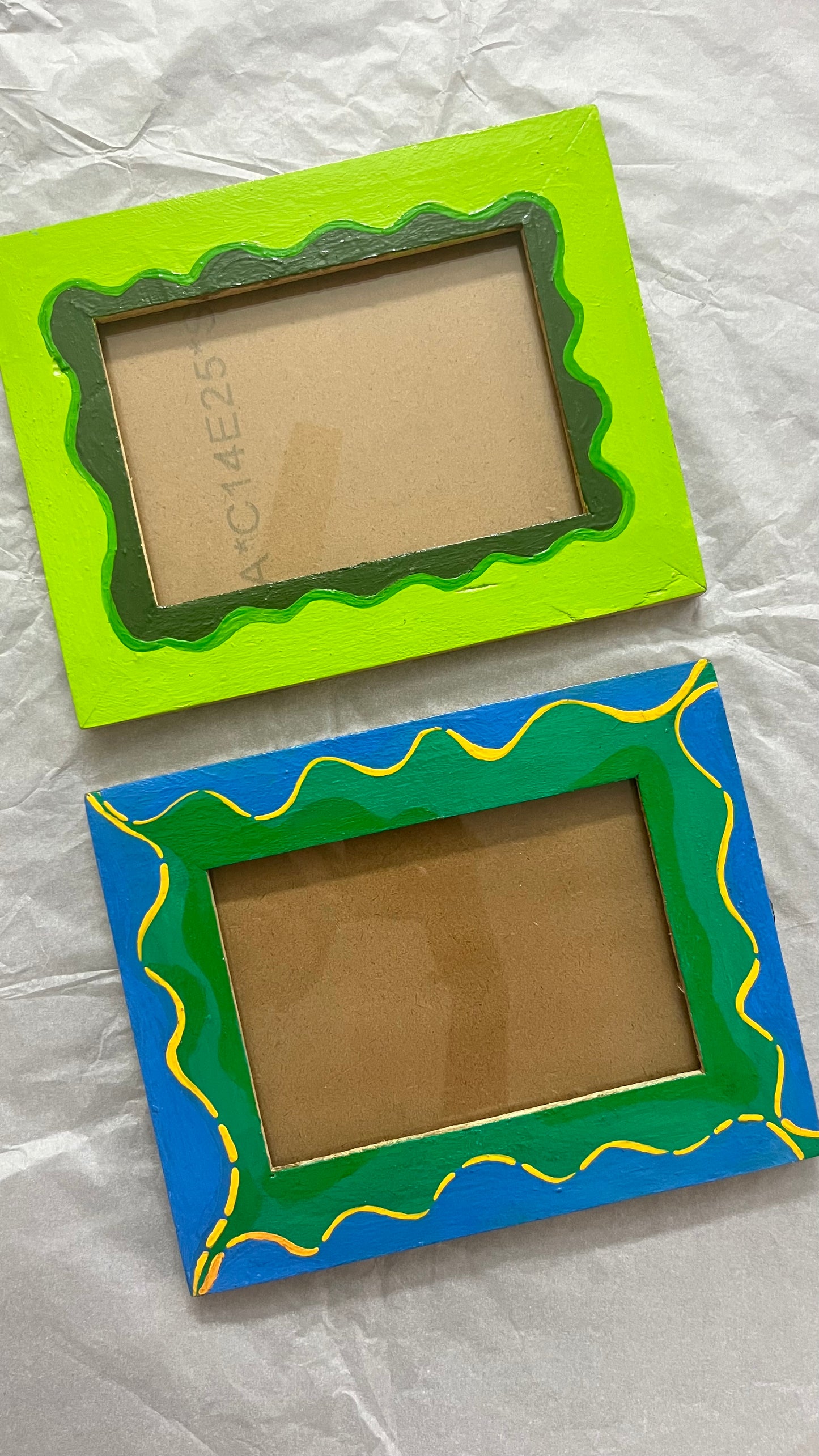 Light Green Abstract Photo Frame