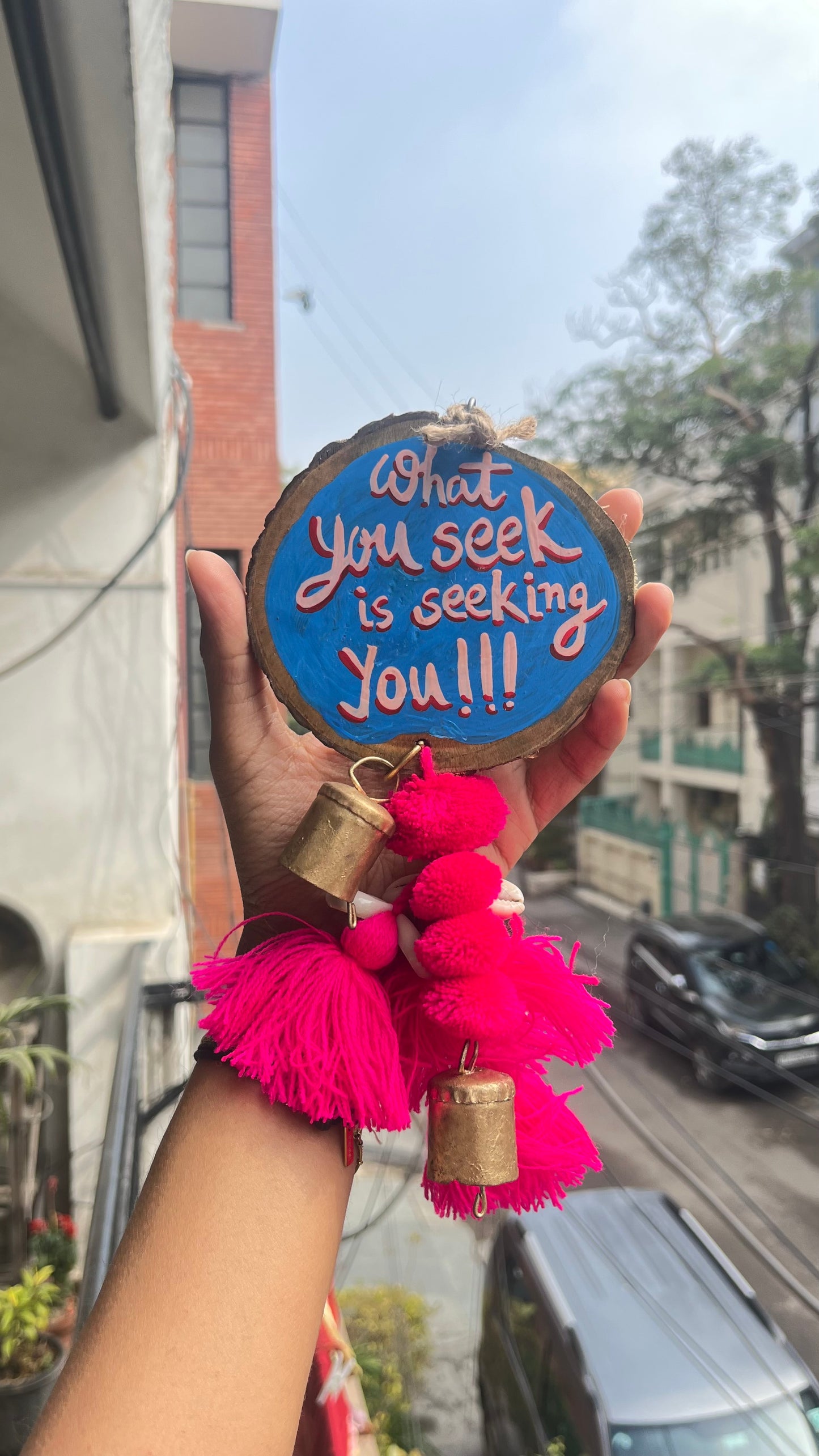 What You Seek Door Charm (with Bells & Tassels)