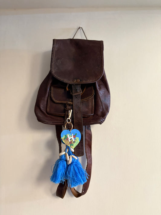 H Initial Bag Charm