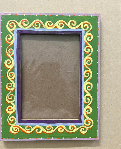 Neon Spiral Photo Frame