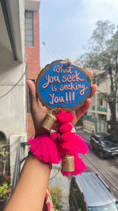 What You Seek Door Charm (with Bells & Tassels)