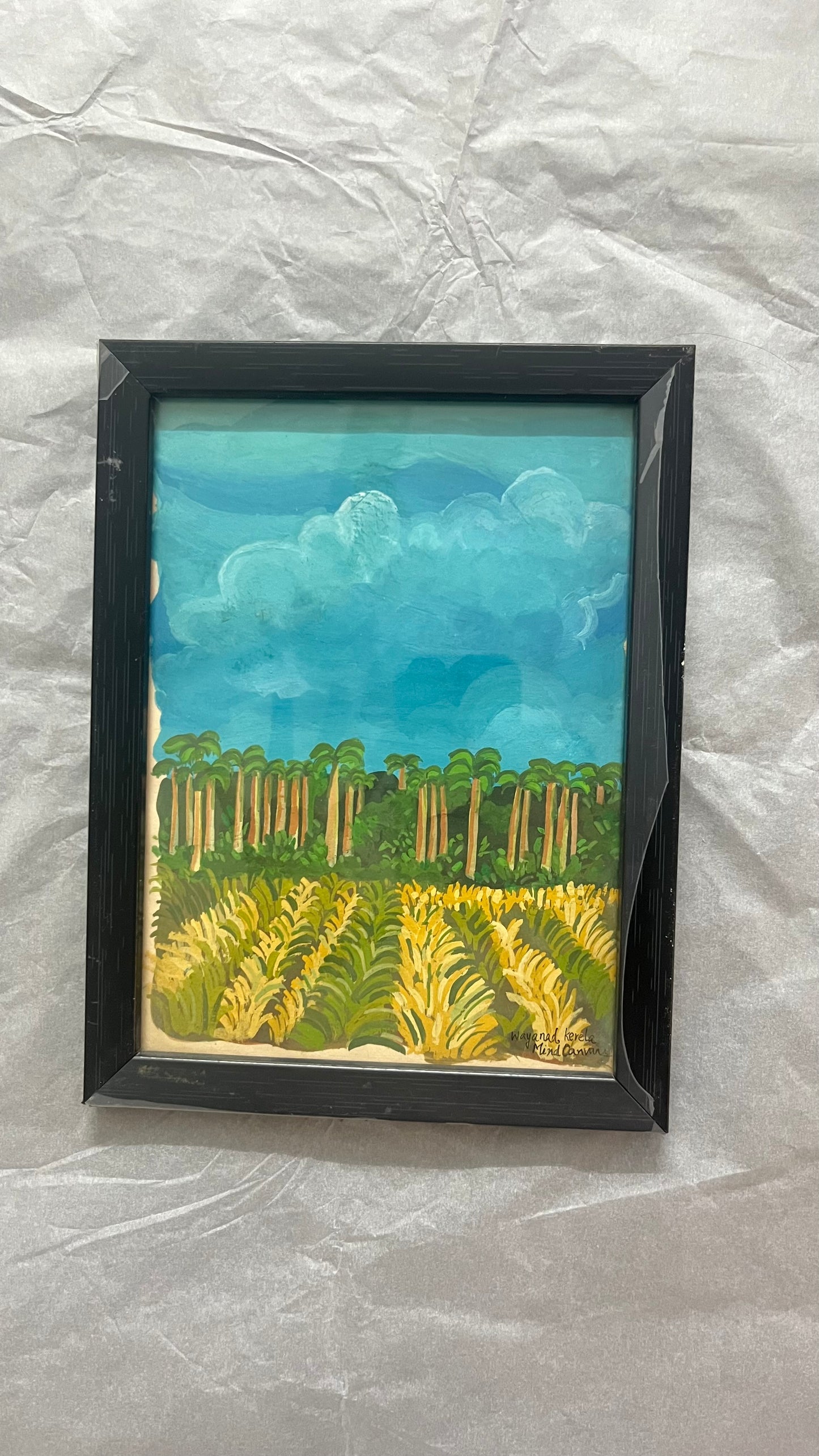 Paddy Field Hand Painted Frame