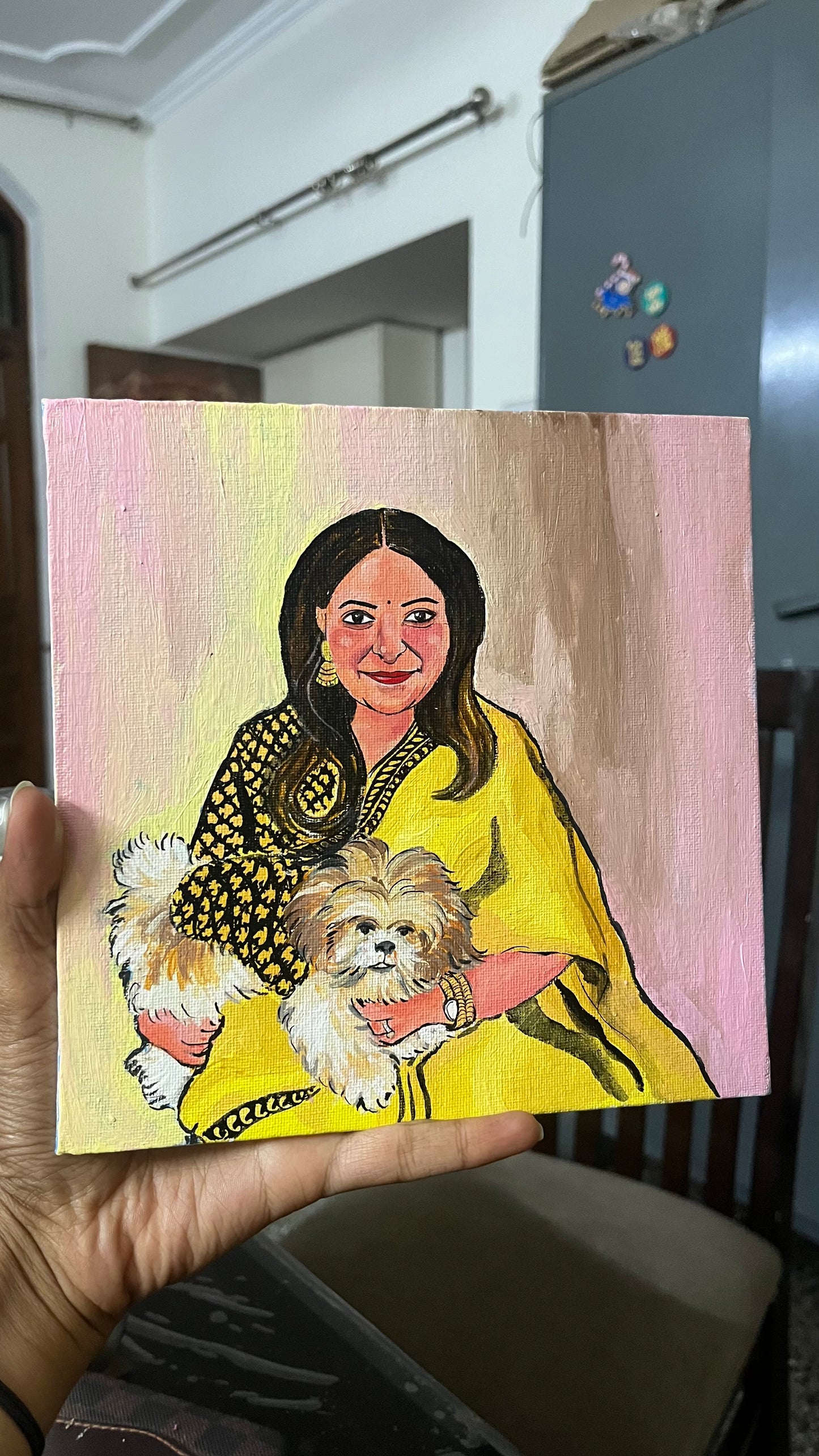 Pet & Human Photo Customised - Canvas