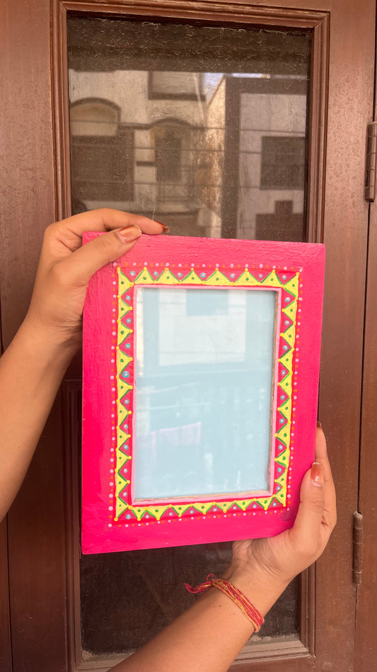Red Floral Photo Frame