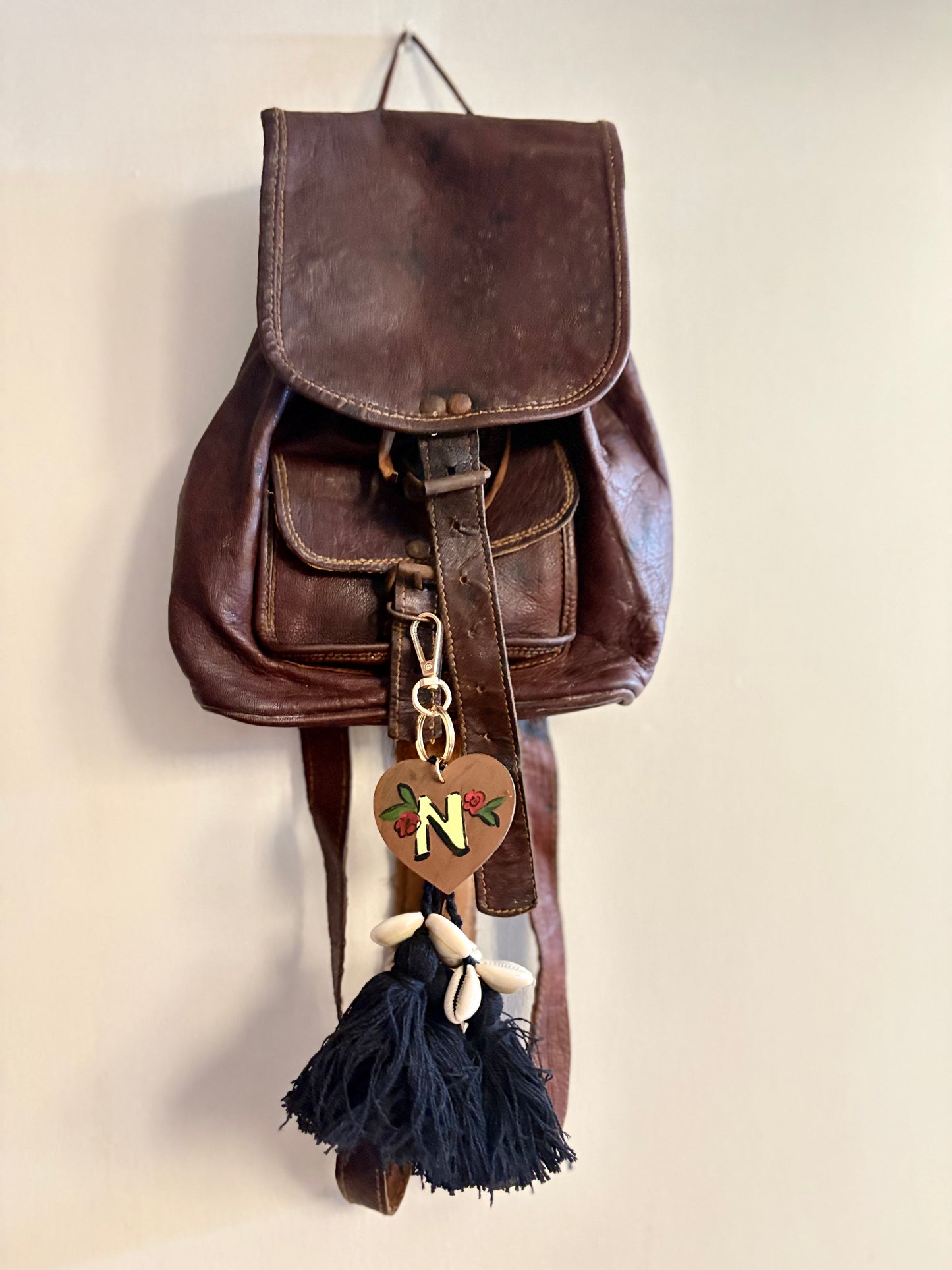 N Initial Bag Charm