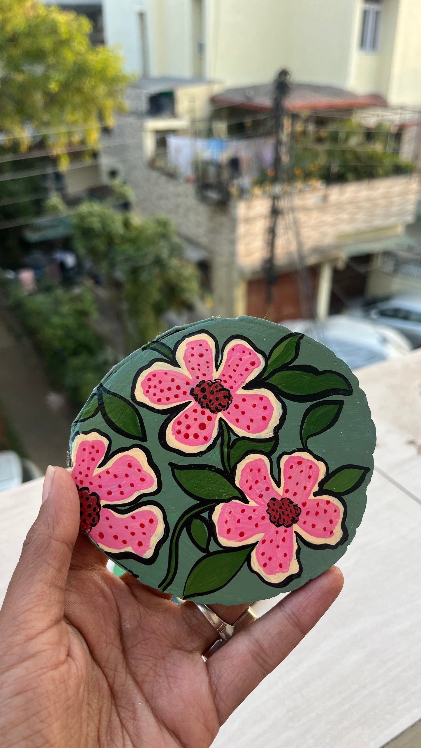 Floral Coasters - Set of 2