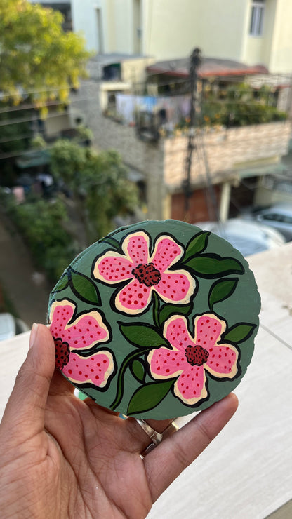Floral Coasters - Set of 2