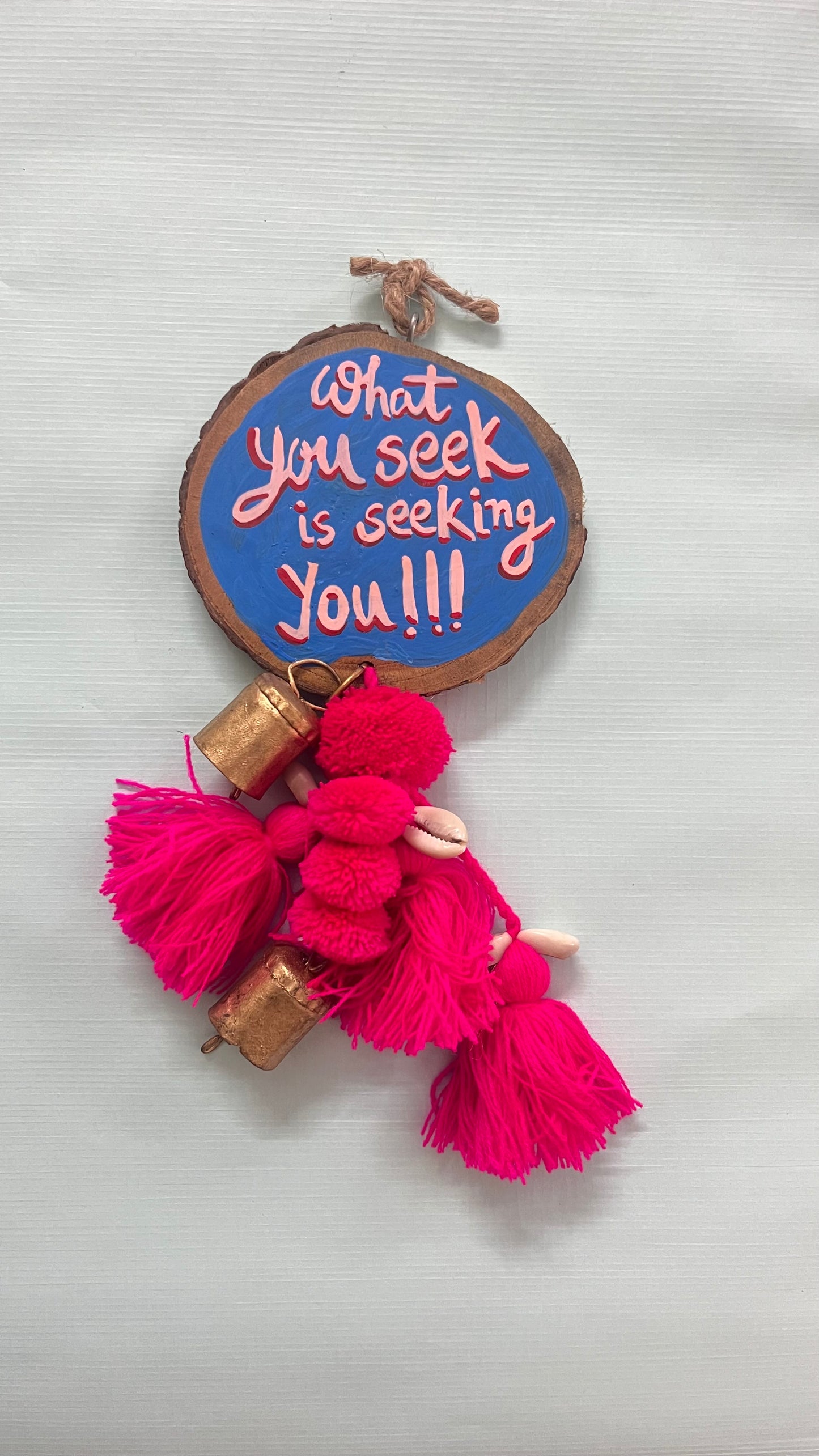 What You Seek Door Charm (with Bells & Tassels)