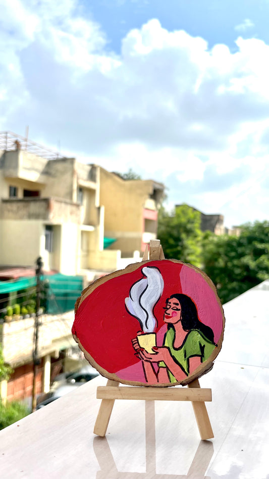 Girl with Chai Magnet