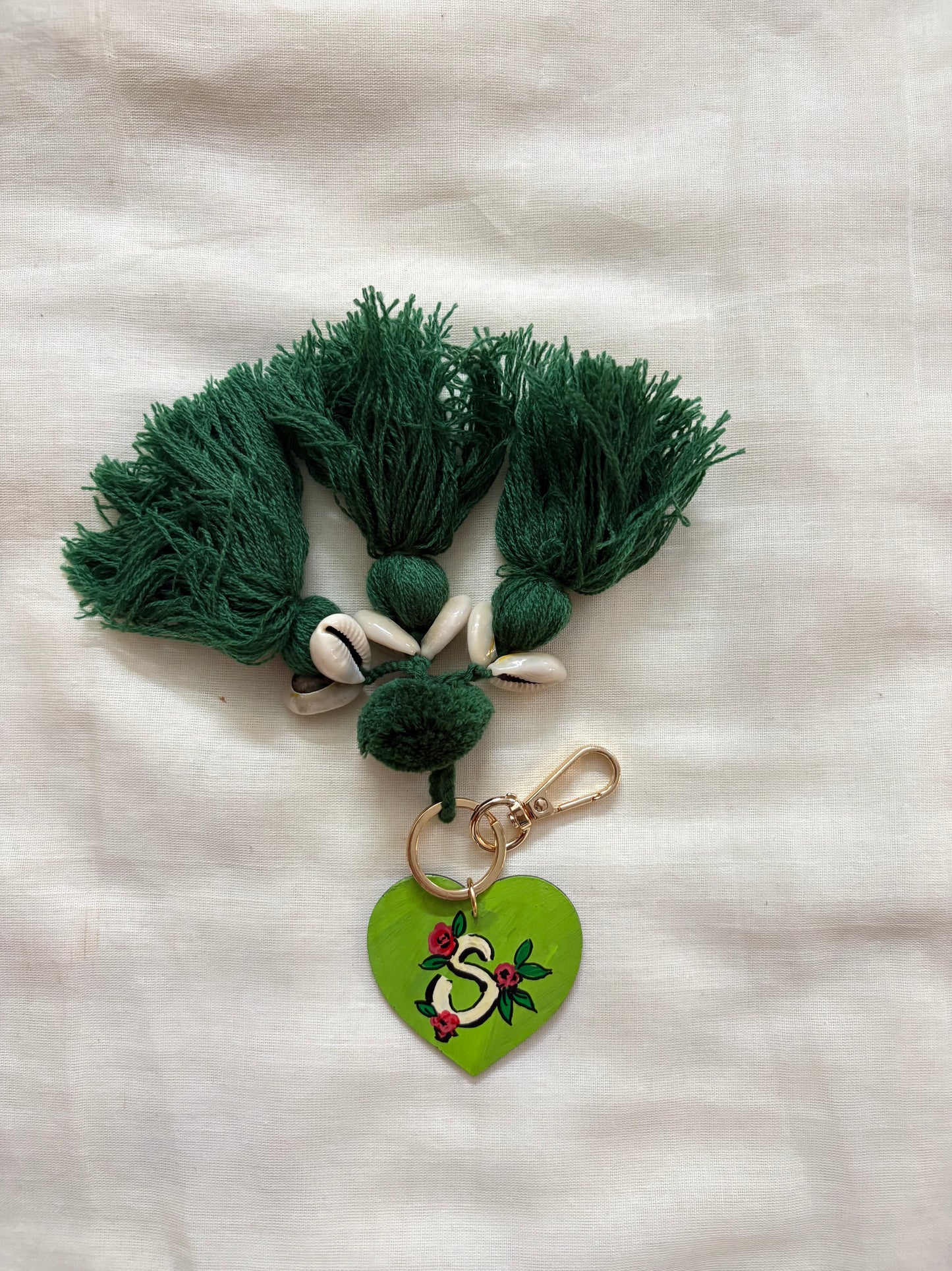 S Initial Bag Charm