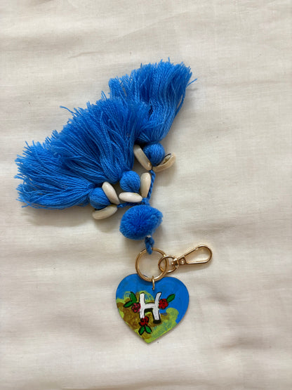 H Initial Bag Charm