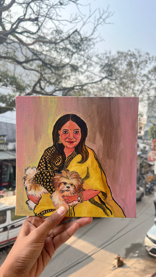 Pet & Human Photo Customised - Canvas