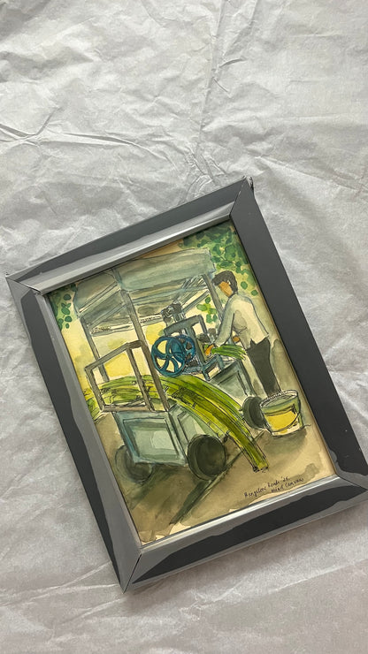 Sugarcane Live Hand Painted Frame