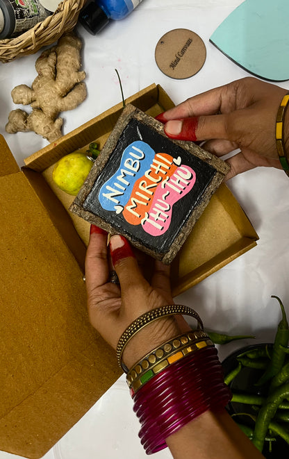 Nimbu Mirchi Thu Thu Wall Hanging
