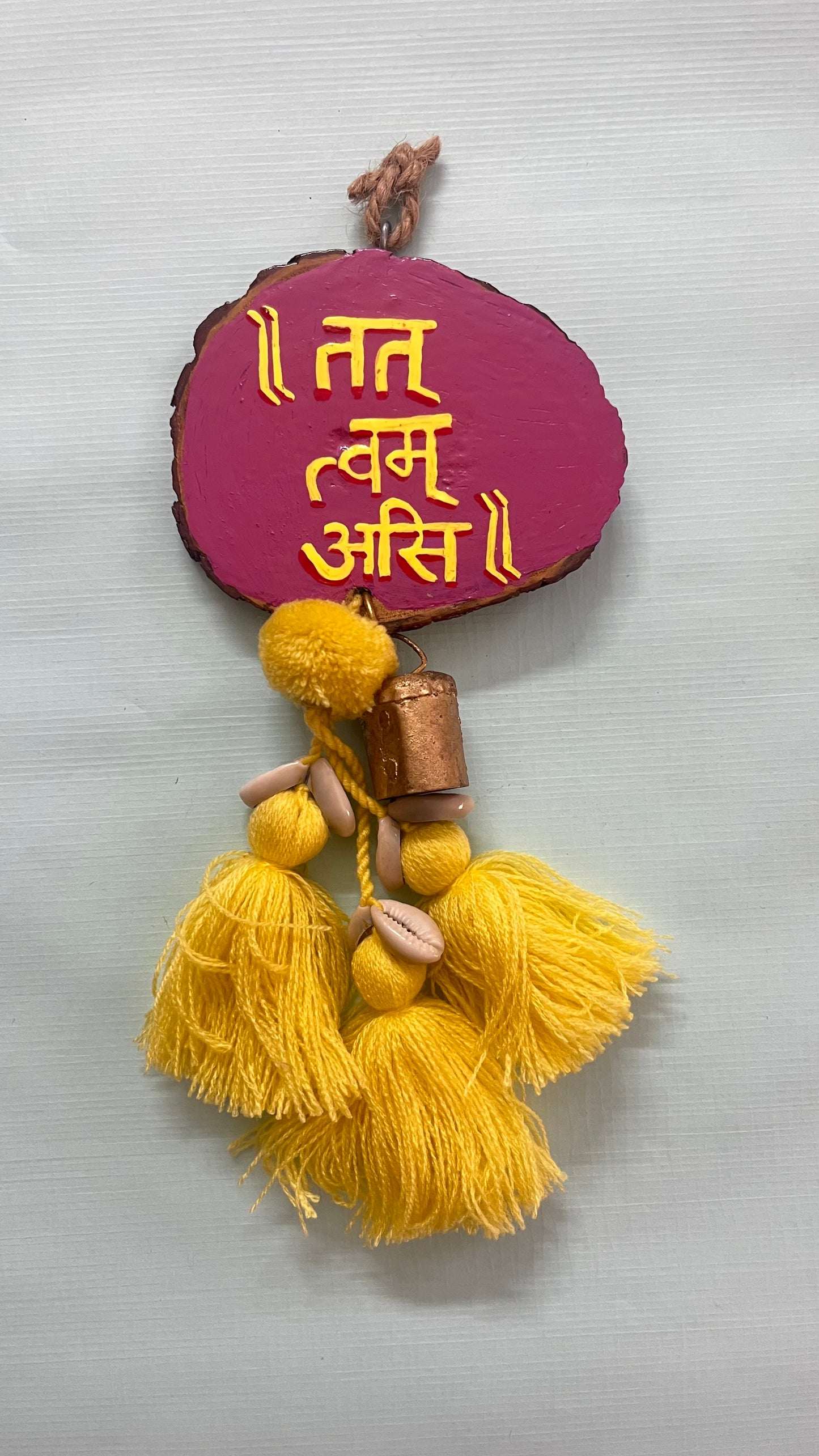 Tat Twam Asi Door Charm (with Bells & Tassels)
