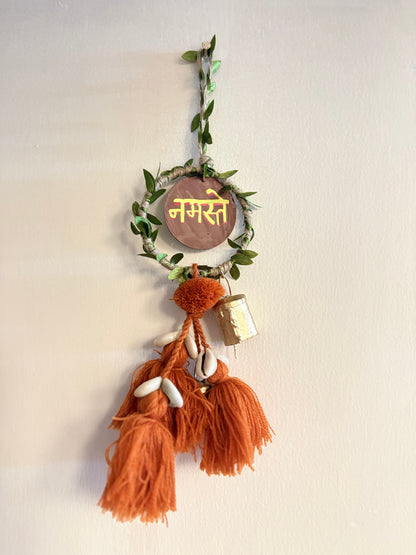 Namaste Door Charm (Orange)