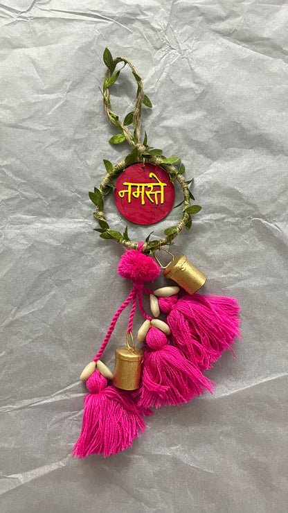 Namaste Door Charm (Pink)