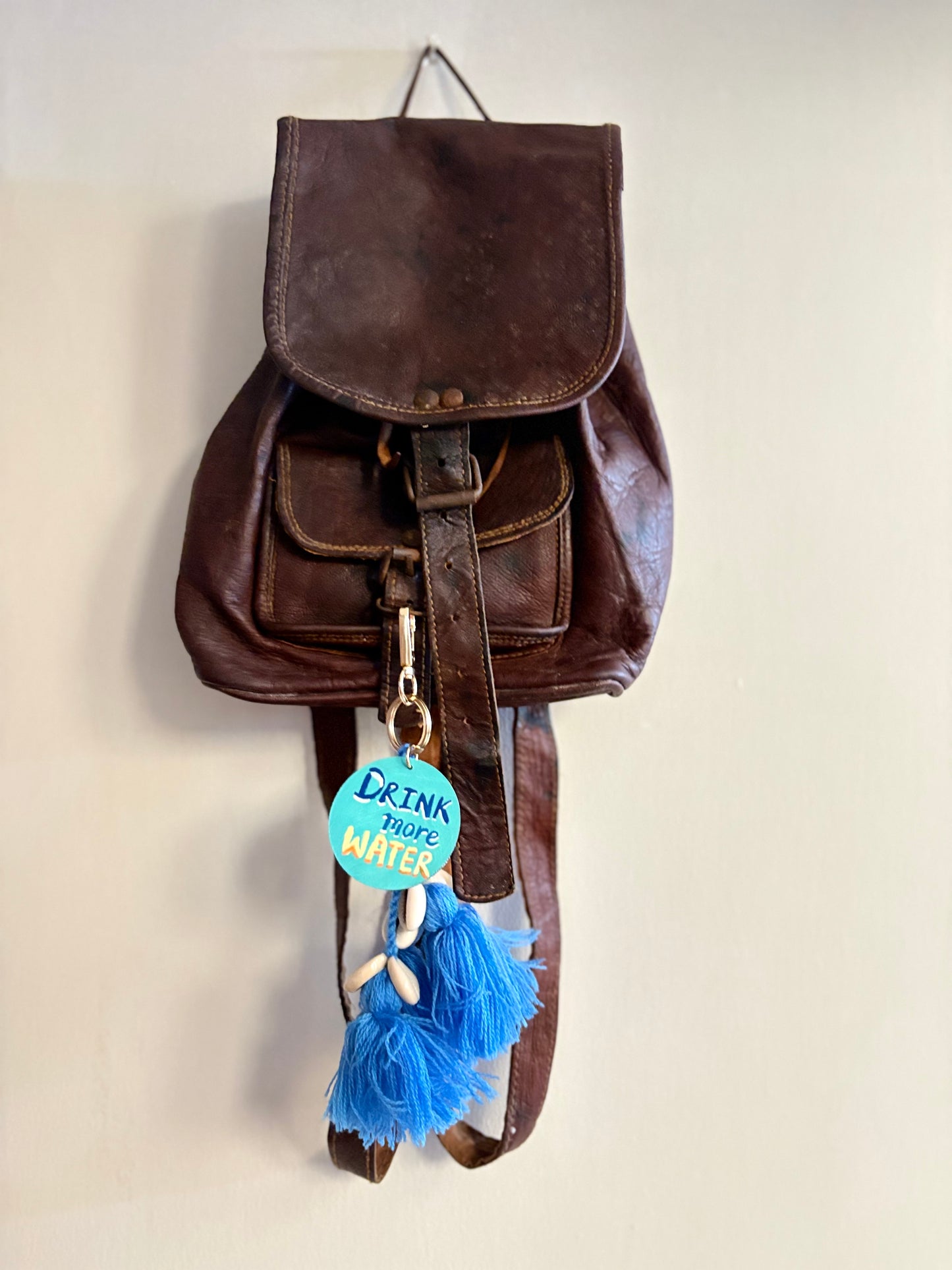Drink More Water Bag Charm