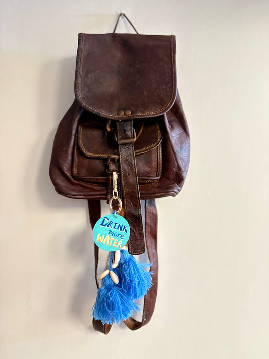 Drink More Water Bag Charm