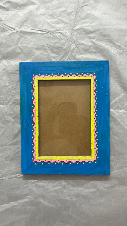 Blue Rangoli Photo Frame