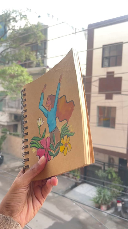 Free Soul Hand Painted Journal