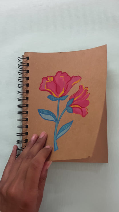 Floral Hand Painted Journal