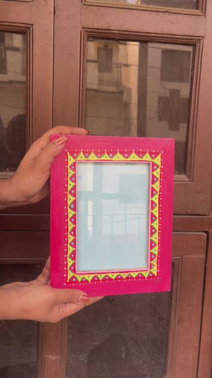 Red Floral Photo Frame